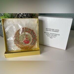 Vintage Ornament Nine Ladies Dancing Watkins Metal #9 in collection